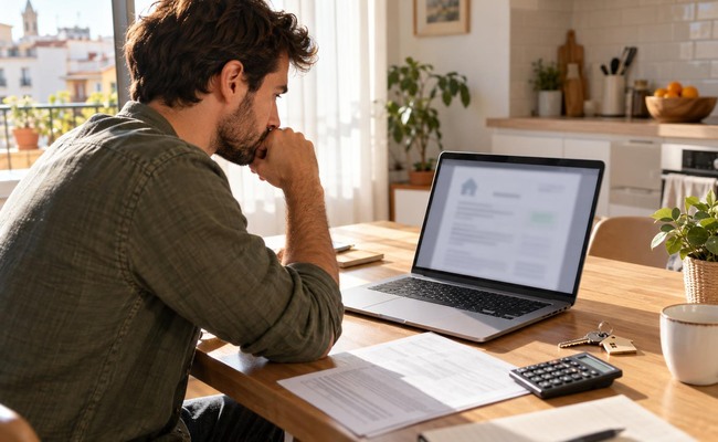 Documentos de ingresos y ahorro preparados para estudiar una hipoteca